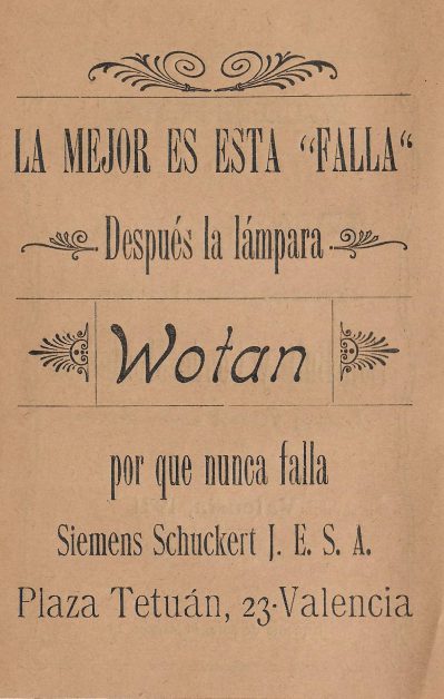 Llibret de la falla Sant Bult, any 1921