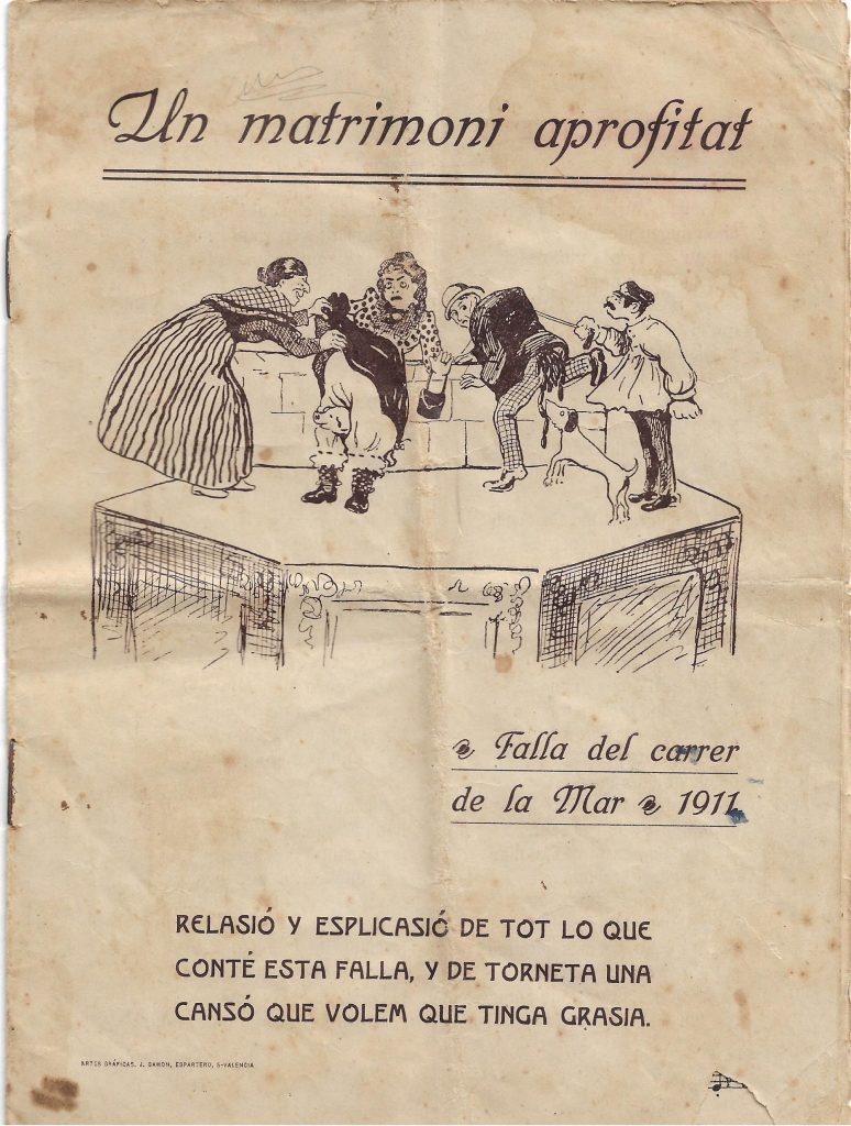 Llibret falla Carrer de la Mar