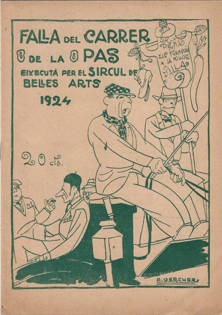 Llibret falla Carrer de la Pau