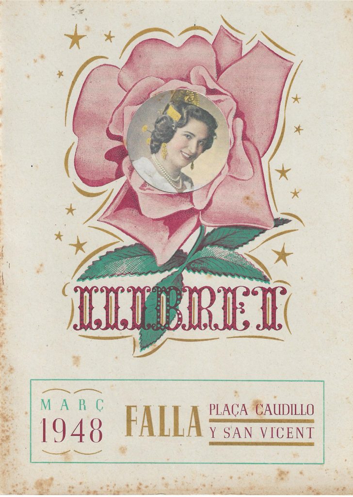 Llibret falla Plaça del Caudillo - Sant Vicent